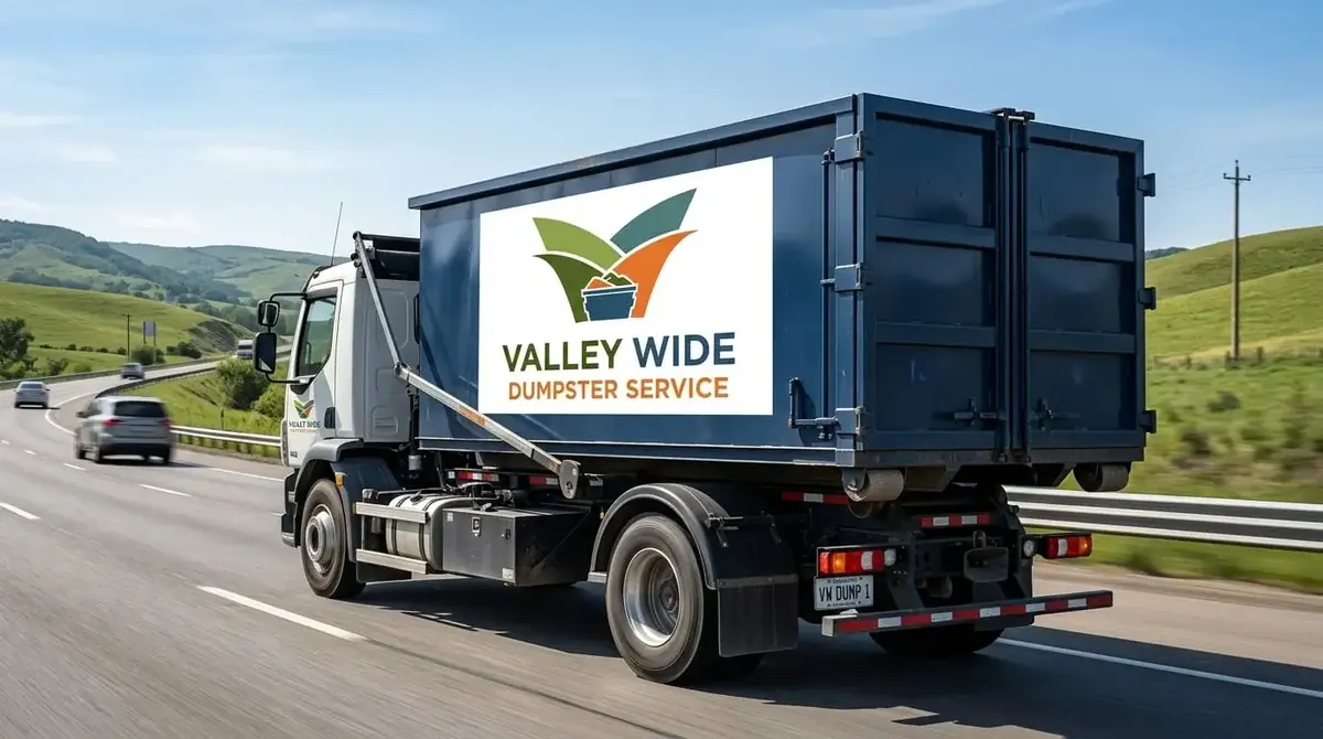 Roll-off dumpster delivery to Phoenix, AZ by Valley Wide Dumpster Service